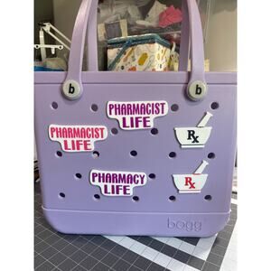 Lot of 5 Slightly Imperfect Pharmacy Pharmacist Themed Bogg Bag Charms
